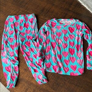 Posh Peanut Heart Patterned Kids Pajamas